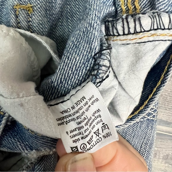 Vintage Y2K New Look Gorgeous Floral Dragonfly Embroidered Blue Jeans Size 14 UK - Picture 15 of 16